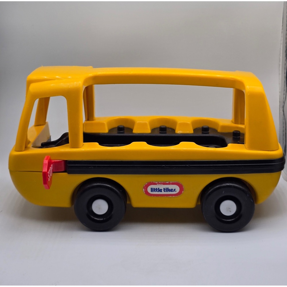 Little Tikes Toddle Tots School Bus Toddler Yellow Vintage Toy Vehicle Retro 80s
